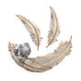 Aberto Design Love Birds - 2 Decoración de Pared Crema